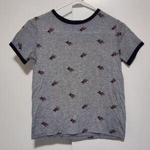 Wallflower Gray French Bulldog Print Tee